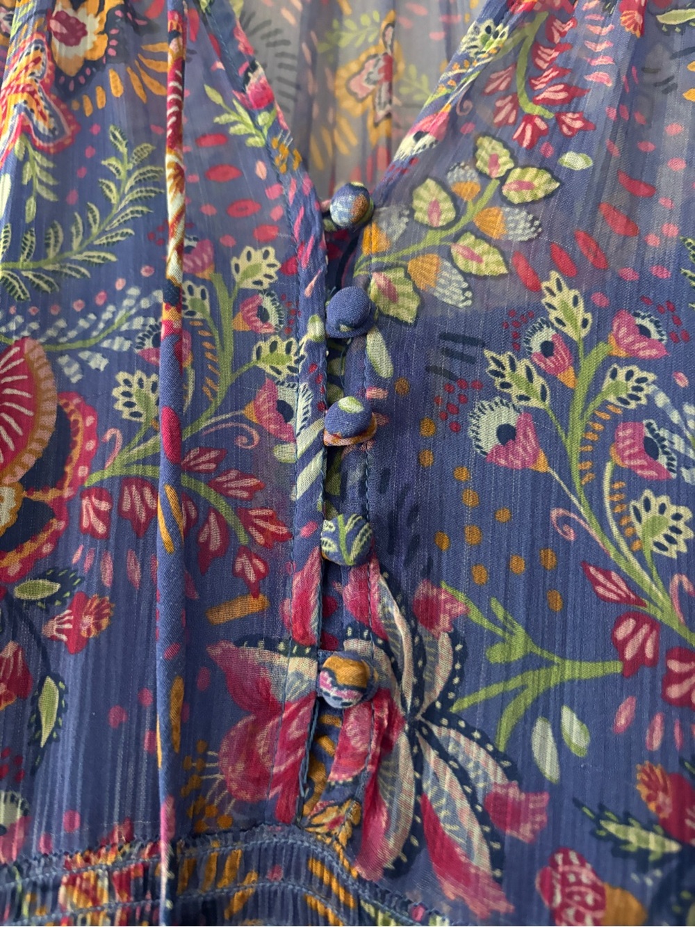Anthropologie Purple Floral Tiered Maxi Dress - Picture 3 of 8
